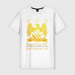 Футболка slim-fit Manchester City gold, цвет: белый