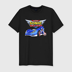 Футболка slim-fit Team Sonic racing - hedgehog, цвет: черный