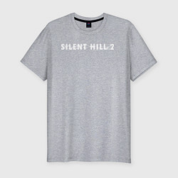 Футболка slim-fit Silent hill 2 remake logo, цвет: меланж