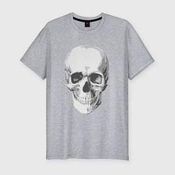 Футболка slim-fit Platinum Cut Skull, цвет: меланж
