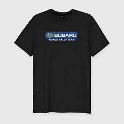 Футболка slim-fit Subaru world rally team, цвет: черный