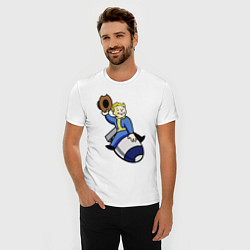 Футболка slim-fit Vault boy - bomb rider, цвет: белый — фото 2