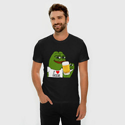 Футболка slim-fit Drink Pepe, цвет: черный — фото 2