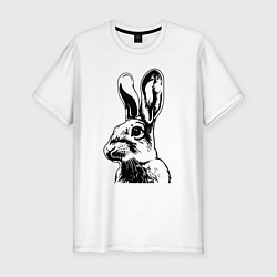 Футболка slim-fit Wild rabbit, цвет: белый