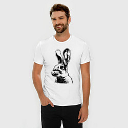 Футболка slim-fit Wild rabbit, цвет: белый — фото 2