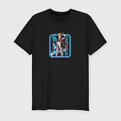 Футболка slim-fit Tartaglia neon, цвет: черный