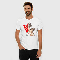 Футболка slim-fit Сталин за зож, цвет: белый — фото 2