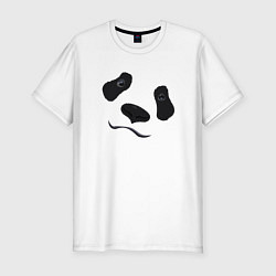 Футболка slim-fit Взгляд панды, цвет: белый