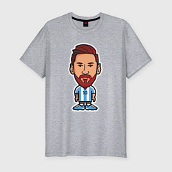 Футболка slim-fit Little Messi, цвет: меланж