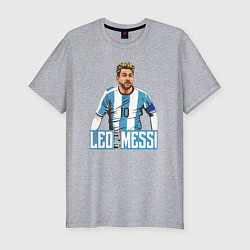 Футболка slim-fit Messi la pulga, цвет: меланж