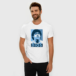 Футболка slim-fit Dios Maradona, цвет: белый — фото 2