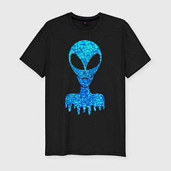 Футболка slim-fit Пришелец парные Он, цвет: черный