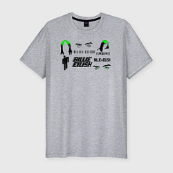 Футболка slim-fit Billie Eilish singer, цвет: меланж