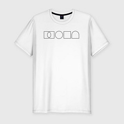 Футболка slim-fit Жопа, цвет: белый