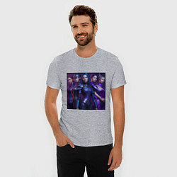 Футболка slim-fit Японские амазонки, цвет: меланж — фото 2