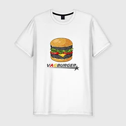 Футболка slim-fit VAGburger tyres, цвет: белый