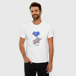 Футболка slim-fit Its a boy, цвет: белый — фото 2
