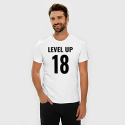 Футболка slim-fit Level up 18 лет, цвет: белый — фото 2