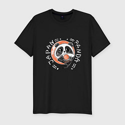 Мужская slim-футболка Японская панда