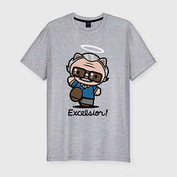 Футболка slim-fit Excelsior Stan Lee, цвет: меланж