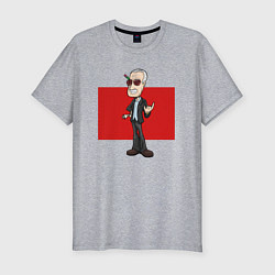 Футболка slim-fit Сеньор Стэн Ли, цвет: меланж