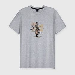 Футболка slim-fit Одинокий ронин, цвет: меланж