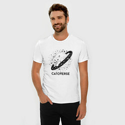 Футболка slim-fit Котовселенная, цвет: белый — фото 2