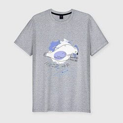 Футболка slim-fit Грустный голубь: mood AF, цвет: меланж