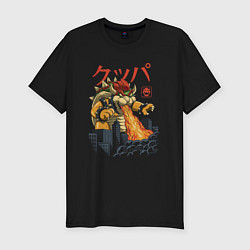 Футболка slim-fit Боузер Марио, цвет: черный