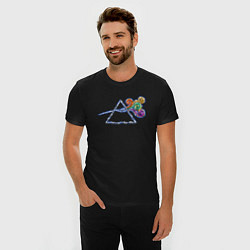 Футболка slim-fit Pink Floyd в стиле Ван Гога, цвет: черный — фото 2