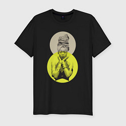 Футболка slim-fit Erykah Badu 8, цвет: черный