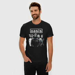 Футболка slim-fit Oasis рок группа, цвет: черный — фото 2