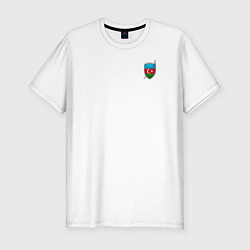 Футболка slim-fit Azerbaijan, цвет: белый