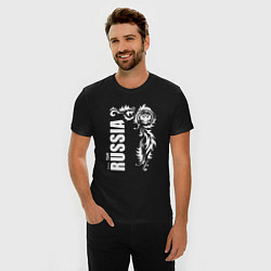 Футболка slim-fit Национальная сборная: Russia national team, цвет: черный — фото 2