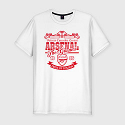 Футболка slim-fit Arsenal 1886, цвет: белый