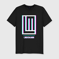 Футболка slim-fit Lindemann glitch rock, цвет: черный