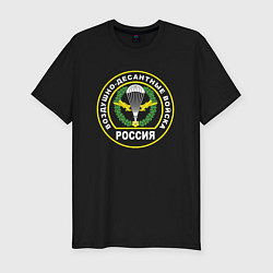 Футболка slim-fit Воздушно-Десантные Войска, цвет: черный