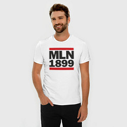 Футболка slim-fit Run Milan 1899, цвет: белый — фото 2