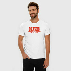 Футболка slim-fit KGB Red, цвет: белый — фото 2