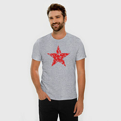 Футболка slim-fit Star USSR, цвет: меланж — фото 2