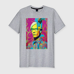 Футболка slim-fit Andy Warhol - pop art, цвет: меланж