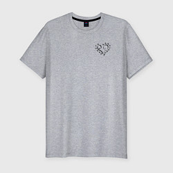 Футболка slim-fit Святая святых, цвет: меланж