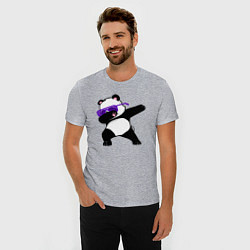 Футболка slim-fit Dab panda, цвет: меланж — фото 2