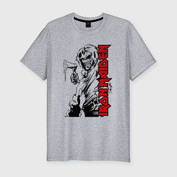 Футболка slim-fit Iron maiden fans, цвет: меланж