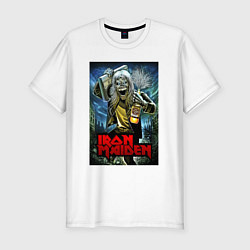 Футболка slim-fit Drunk Iron Maiden, цвет: белый