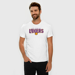 Футболка slim-fit Team Lakers, цвет: белый — фото 2