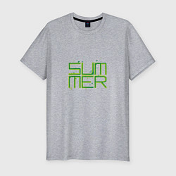 Футболка slim-fit Summer, цвет: меланж