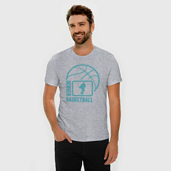 Футболка slim-fit Denver basket, цвет: меланж — фото 2