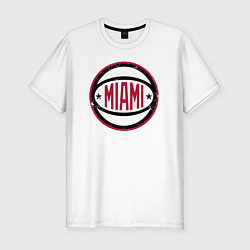 Футболка slim-fit Team Miami Heat, цвет: белый