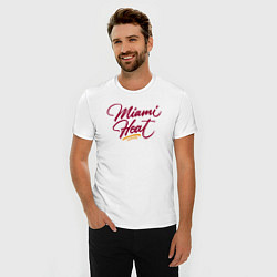 Футболка slim-fit Miami Heat fan, цвет: белый — фото 2